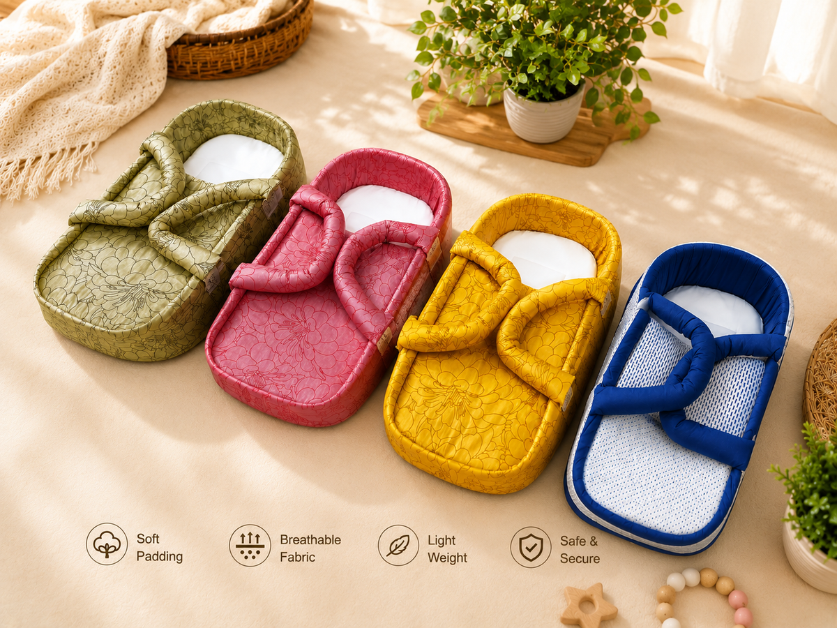 Portable Baby Nest Lounger for Newborns – Soft, Breathable & Lightweight Infant Sleeping Bed